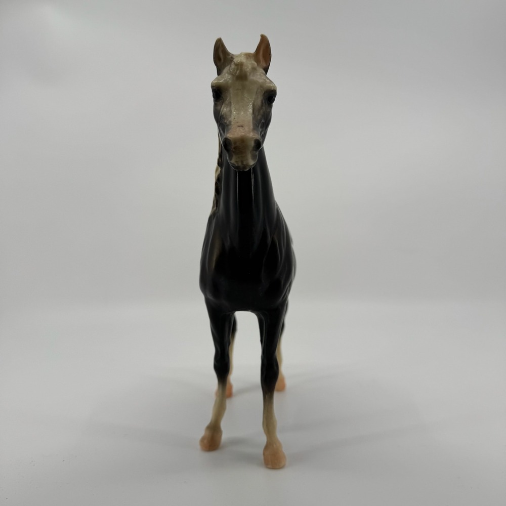 Vtg 70s Breyer Arabian Mare Horse Figurine 12in Traditional Charcoal Dickory USA - Picture 2 of 11
